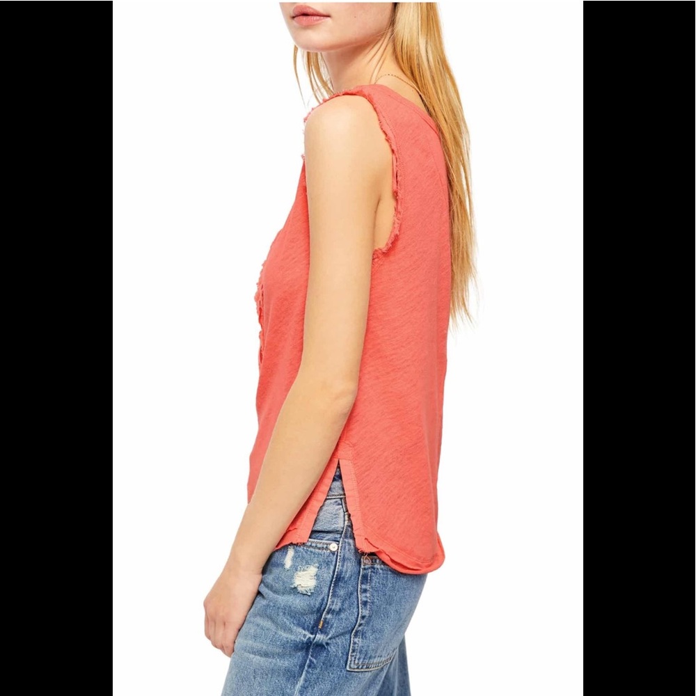 Free People Vacay Linen Blend Tank Top - Picture 4 of 10